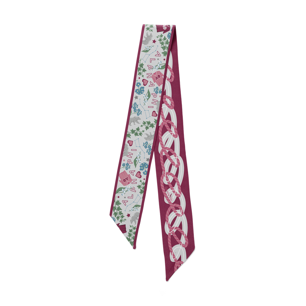 Alpha Phi Skinny Scarf