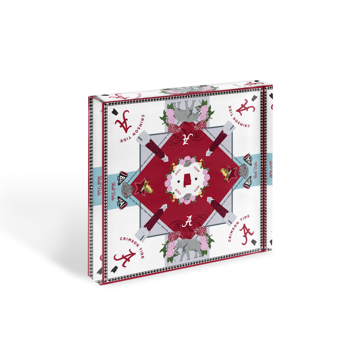 Alabama Crimson Tide Acrylic Block Scarf Art