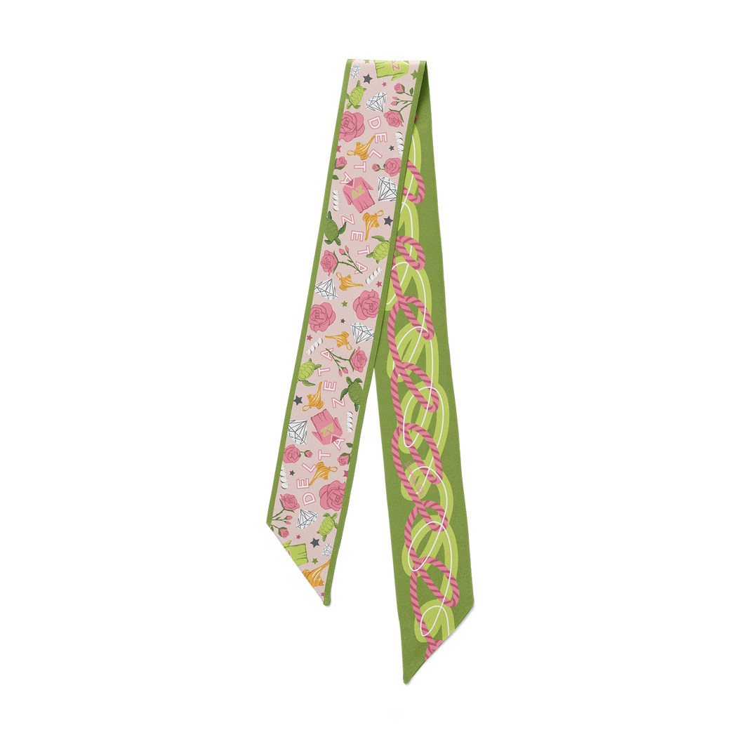 Delta Zeta Skinny Scarf